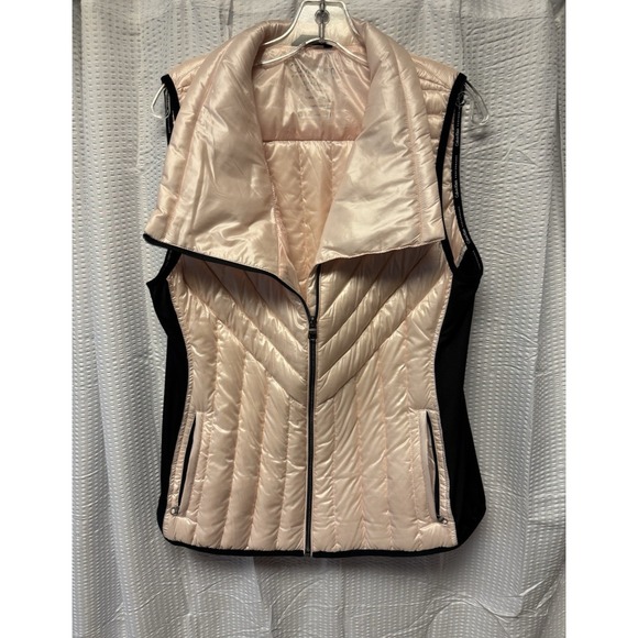 Calvin Klein Jackets & Blazers - Calvin Klein Women's Pink Black Performance‎ Puffer Quilted Vest Premium Down XL